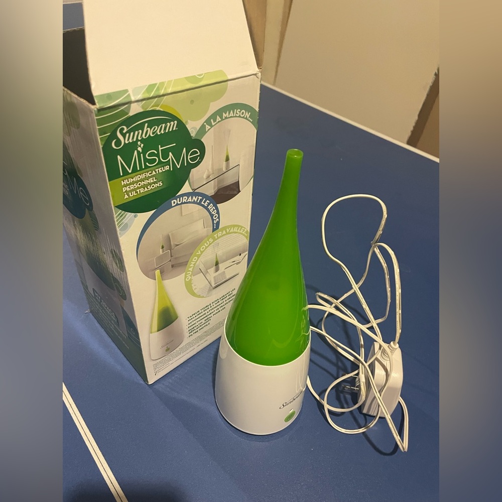 Sunbeam Green and White MistMe Humidifier